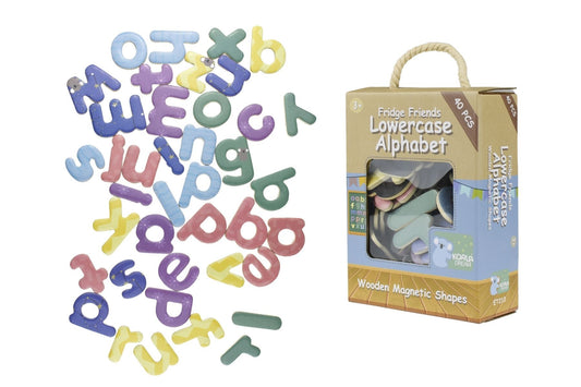 FRIDGE FRIENDS MAGNETIC ALPHABET LOWERCASE 40PCS