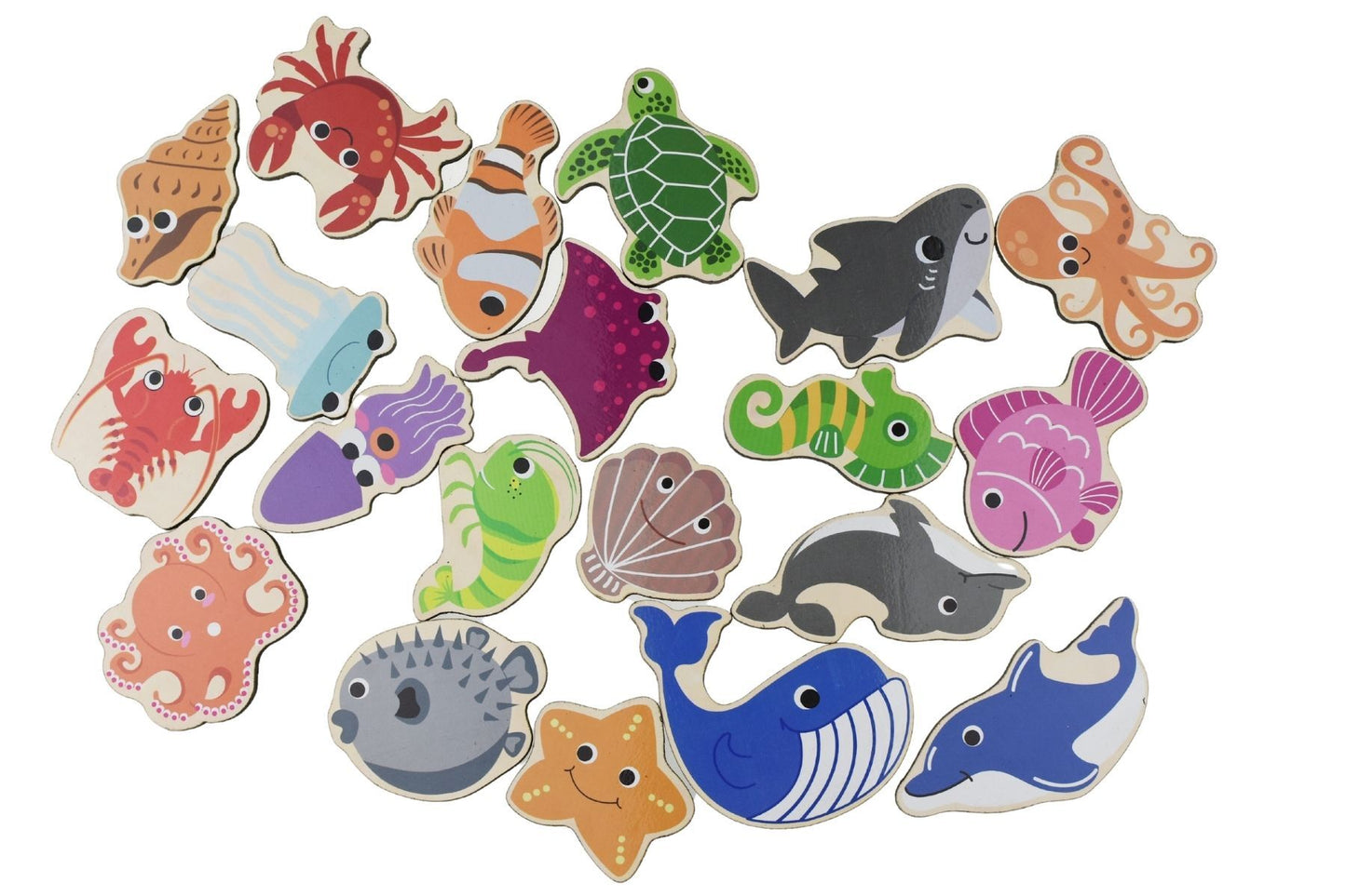 FRIDGE FRIENDS MAGNETIC SEA CREATURES OCEAN WONDERS 20PCS