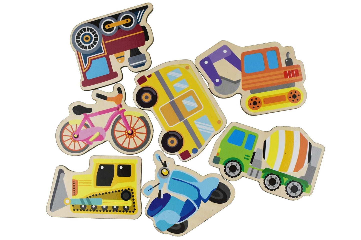 FRIDGE FRIENDS MAGNETIC TRANSPORT VEHICLES 20PCS