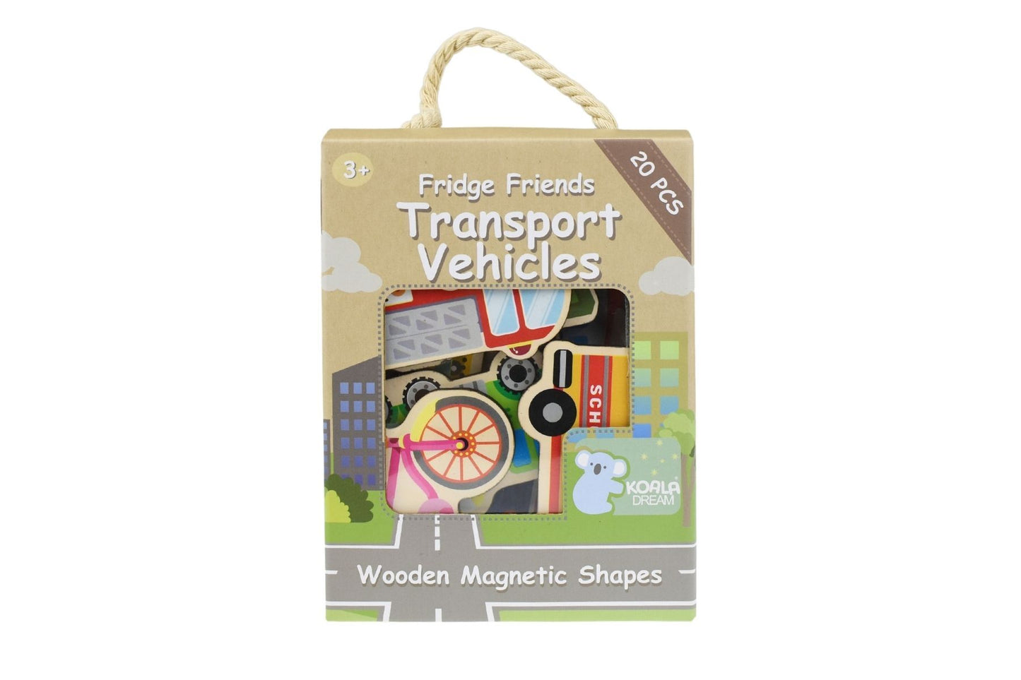 FRIDGE FRIENDS MAGNETIC TRANSPORT VEHICLES 20PCS