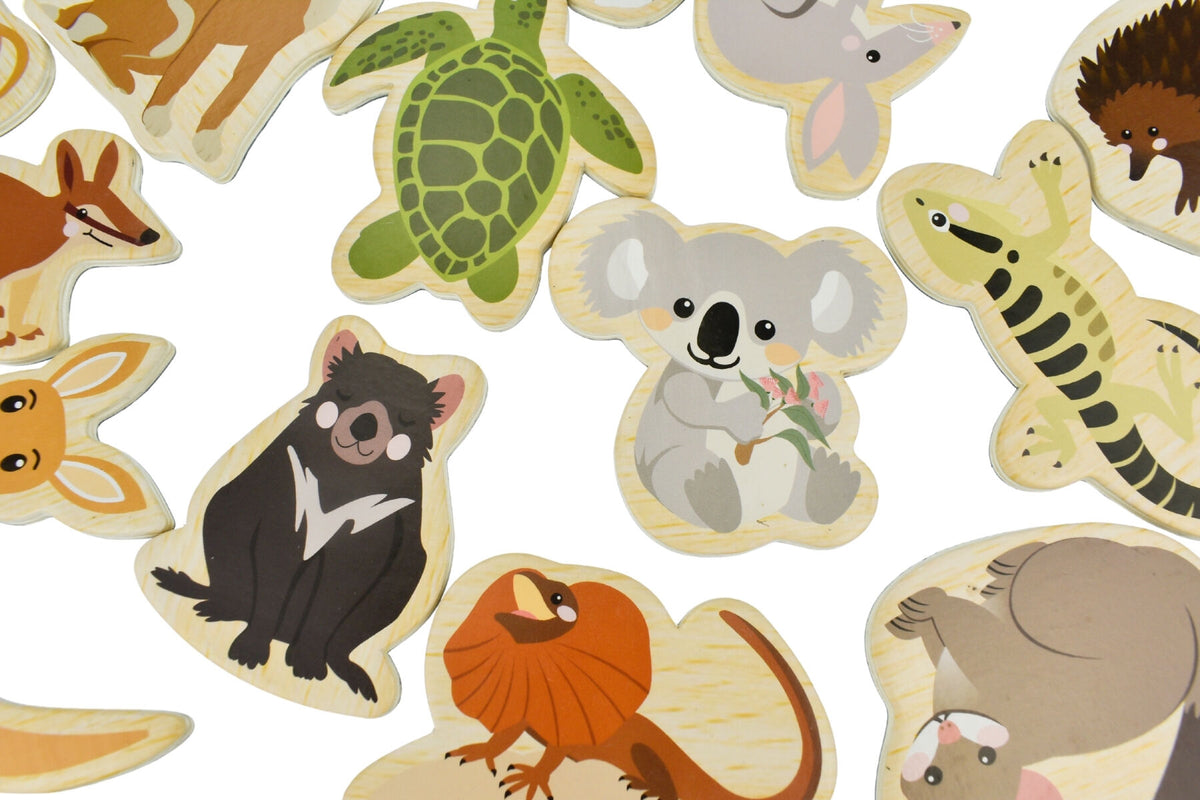 FRIDGE FRIENDS MAGNETIC AUSTRALIAN ANIMALS 25PCS