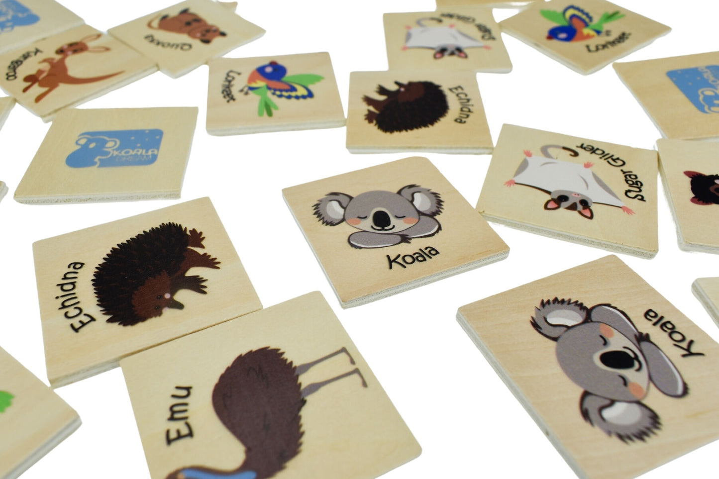 BUSH BUDDIES WOODEN MEMORY GAME AUSTRALIAN ANIMAL