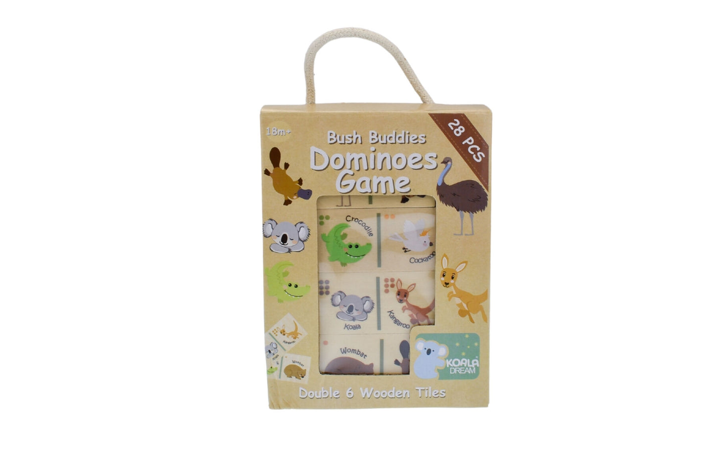BUSH BUDDIES WOODEN DOMINOES AUSTRALIAN ANIMAL