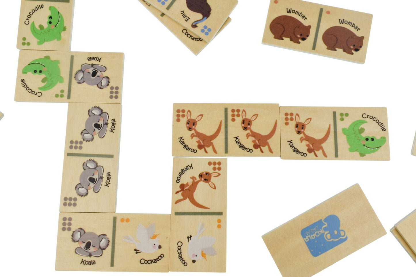 BUSH BUDDIES WOODEN DOMINOES AUSTRALIAN ANIMAL