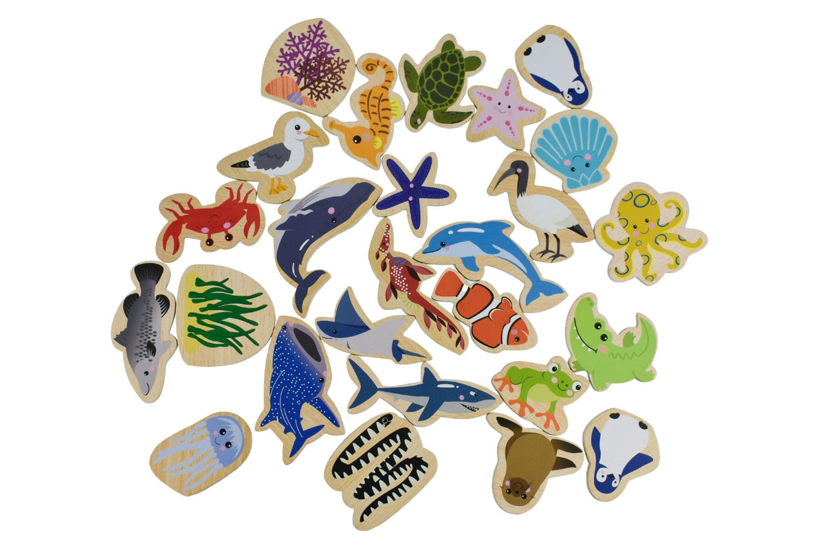 FRIDGE FRIENDS MAGNETIC AUSTRALIAN SEA ANIMALS 26PCS