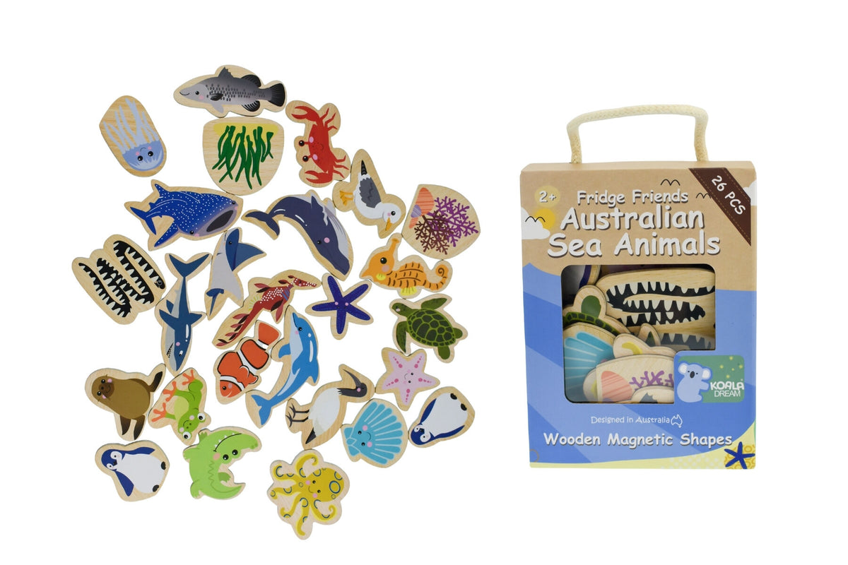 FRIDGE FRIENDS MAGNETIC AUSTRALIAN SEA ANIMALS 26PCS