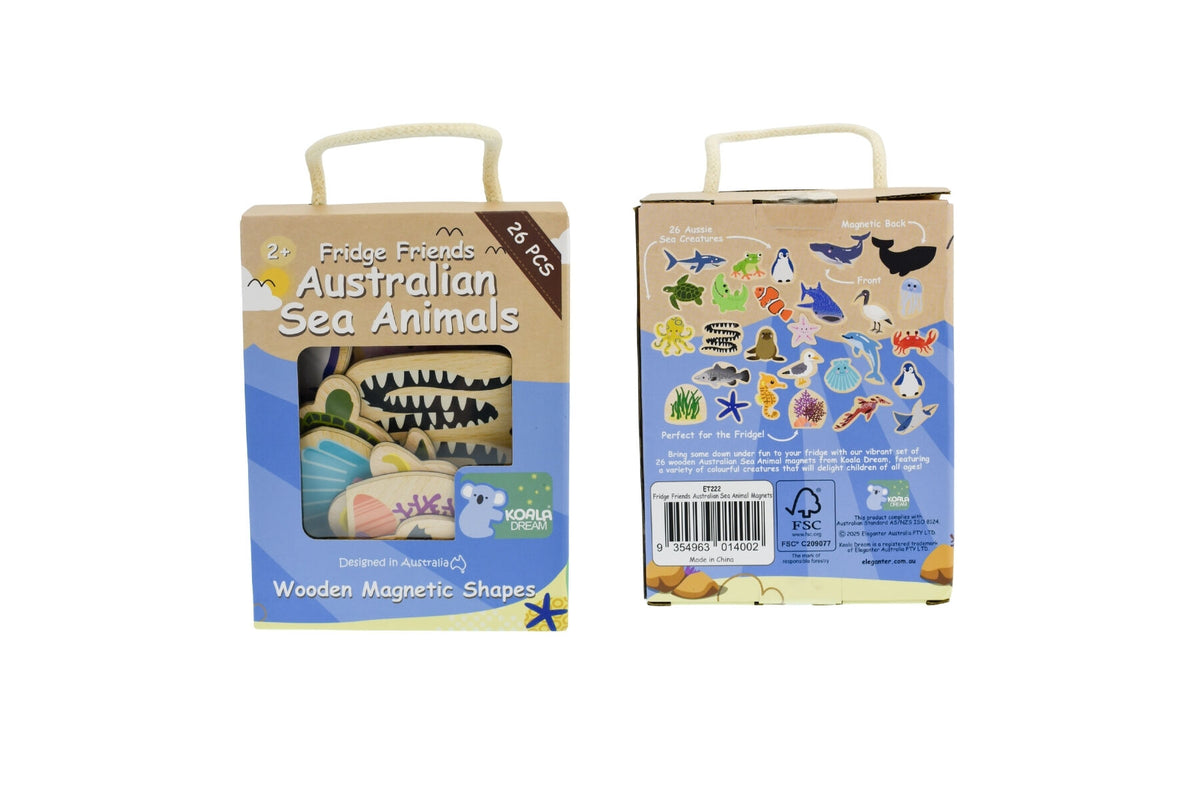 FRIDGE FRIENDS MAGNETIC AUSTRALIAN SEA ANIMALS 26PCS