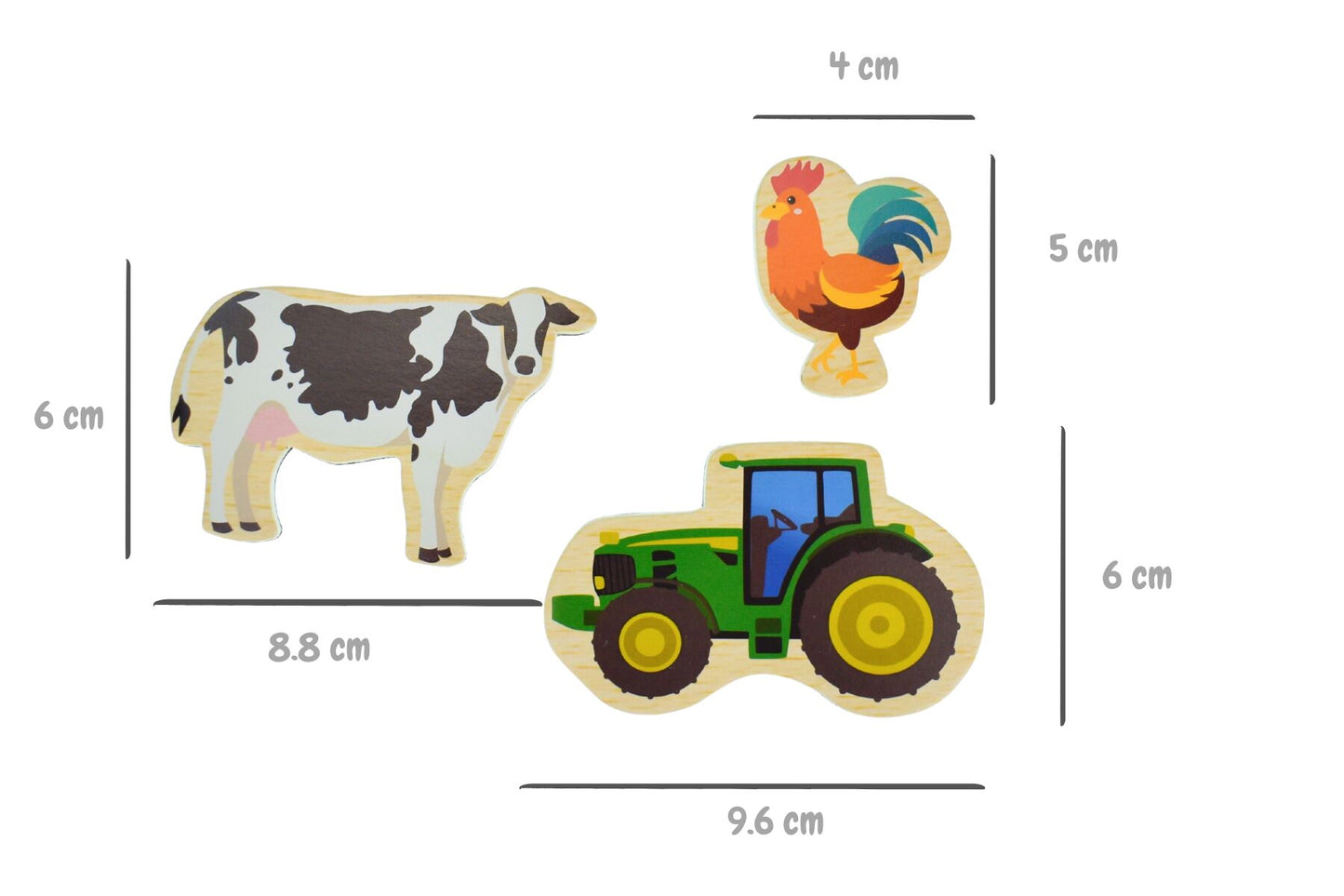 FRIDGE FRIENDS AUSSIE FARM MAGNETS 35PCS