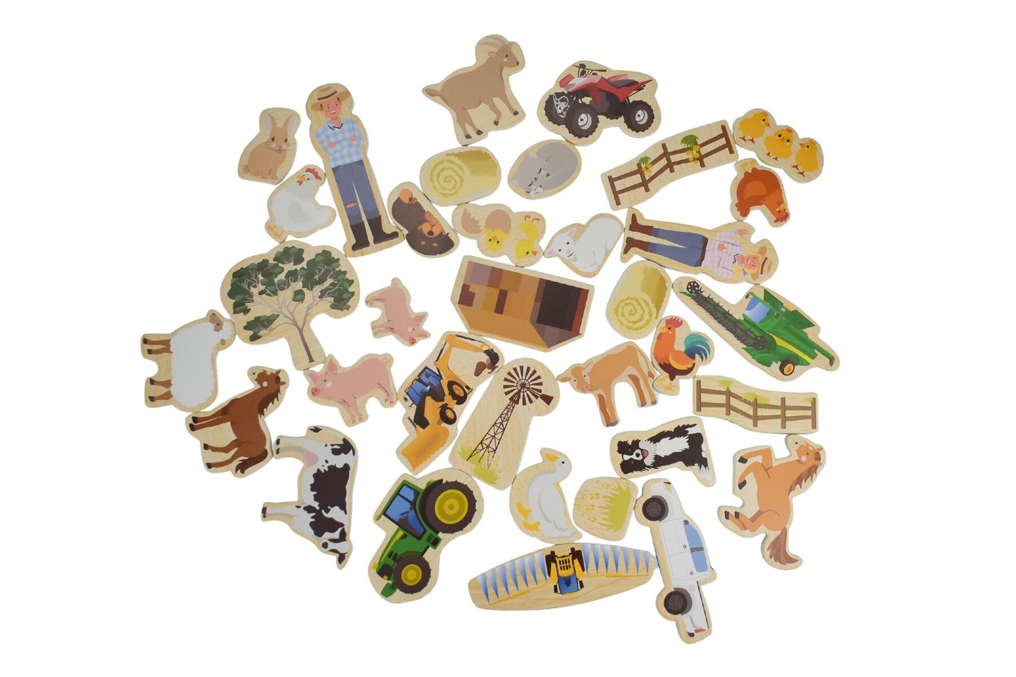 FRIDGE FRIENDS AUSSIE FARM MAGNETS 35PCS