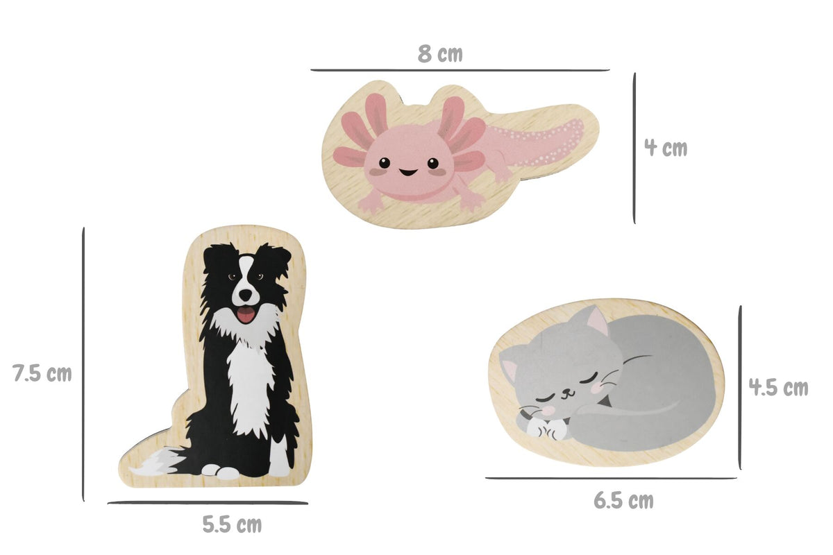FRIDGE FRIENDS PETS MAGNETS 30PCS