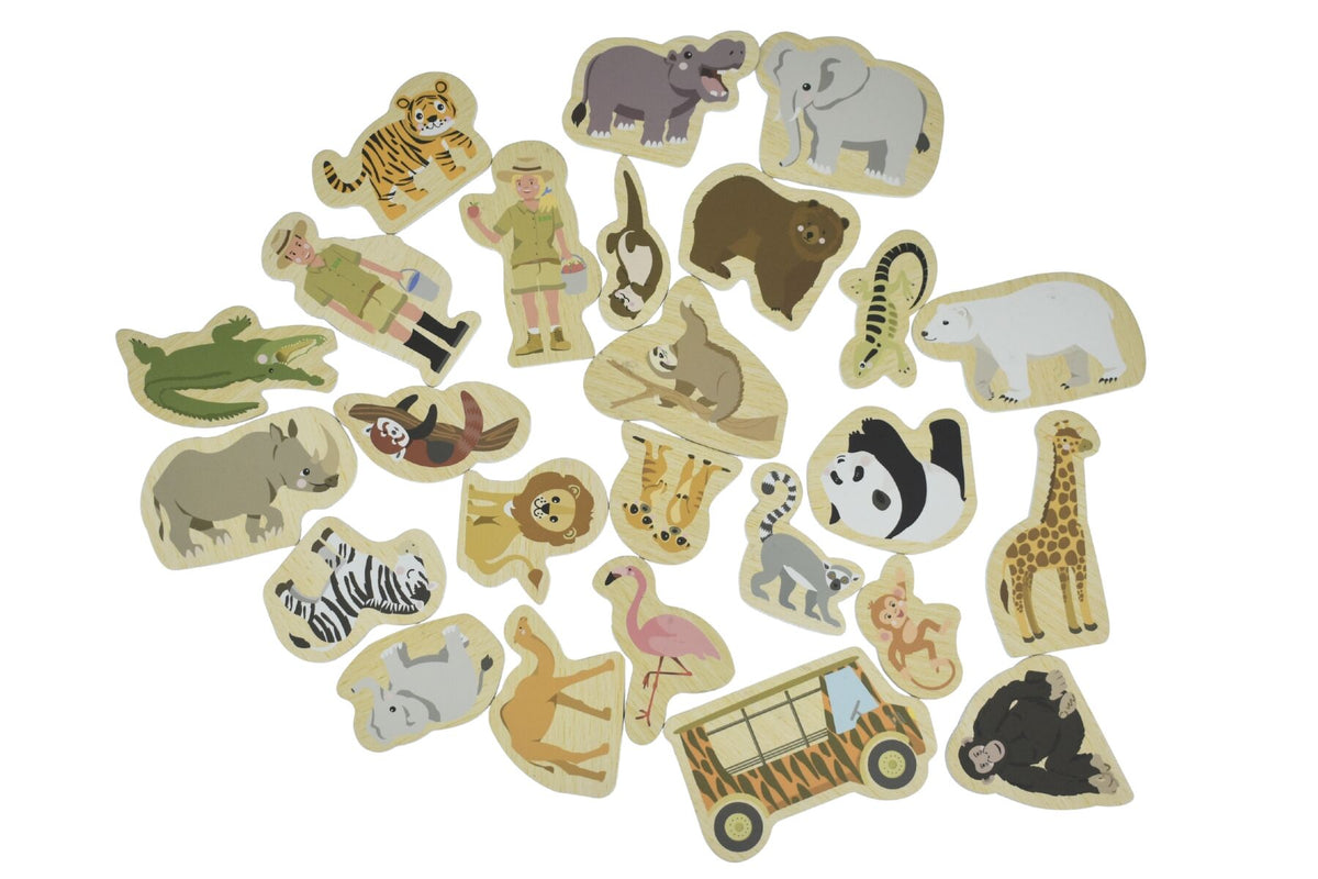 FRIDGE FRIENDS ZOO ANIMALS 25PC