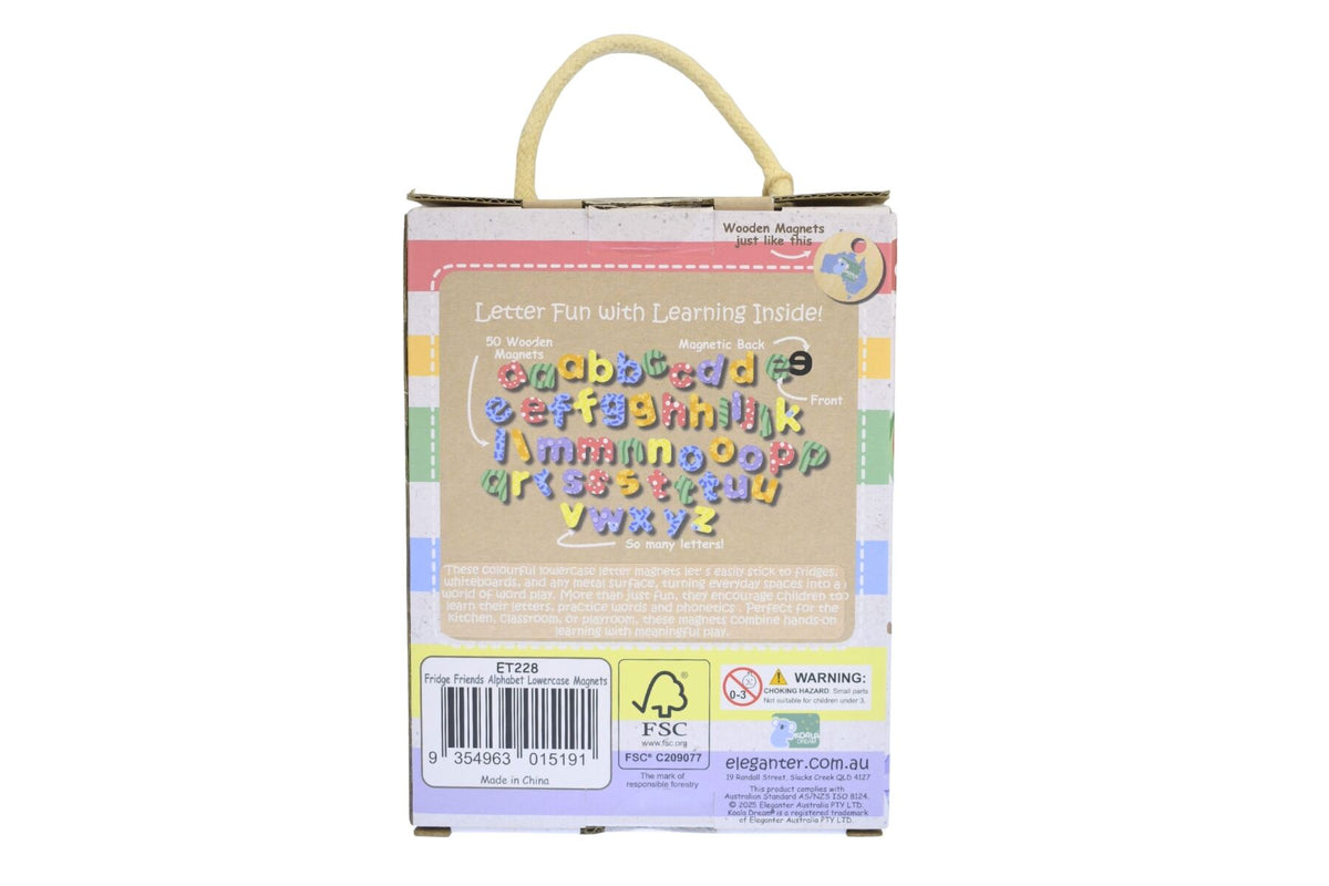 FRIDGE FRIENDS MAGNETIC ALPHABET LOWERCASE 50PCS