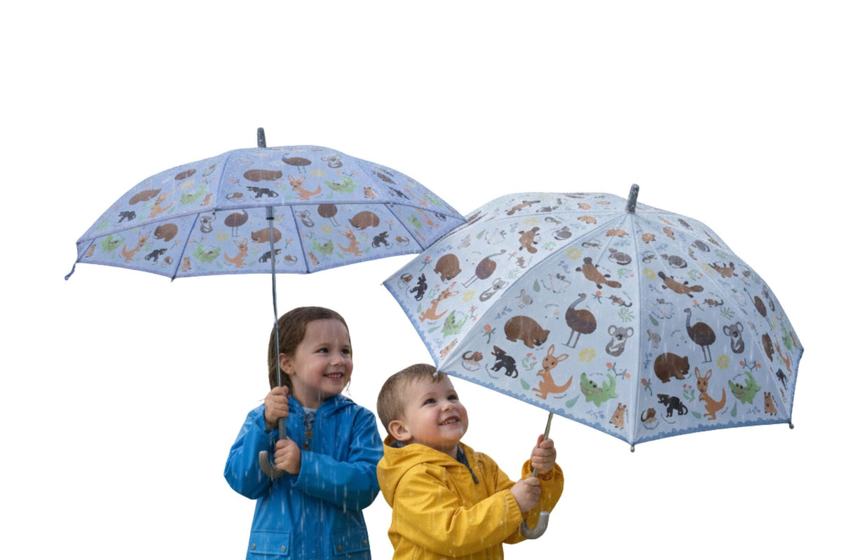 BUSH BUDDIES AUSSIE ANIMAL UMBRELLA PURPLE