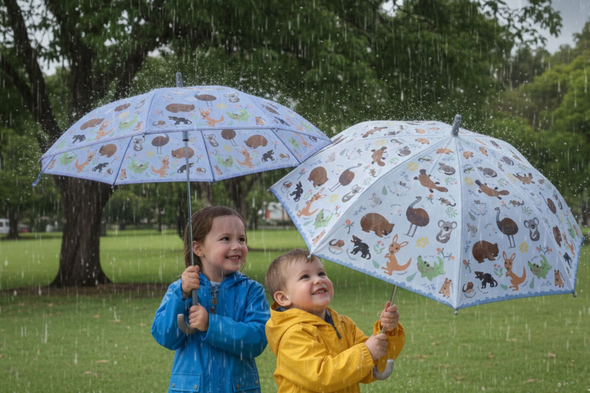 BUSH BUDDIES AUSSIE ANIMAL UMBRELLA PURPLE