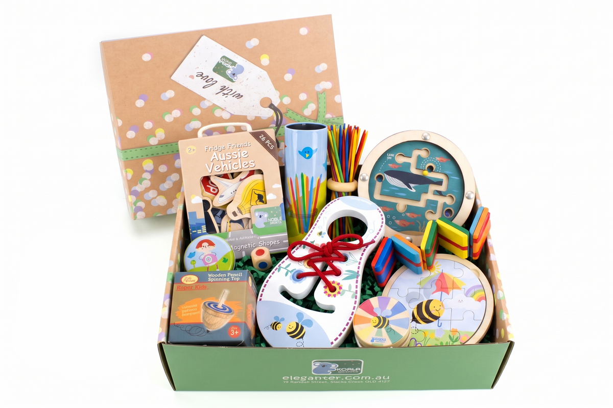 WOODEN TOY PLAYTIME GIFT SET