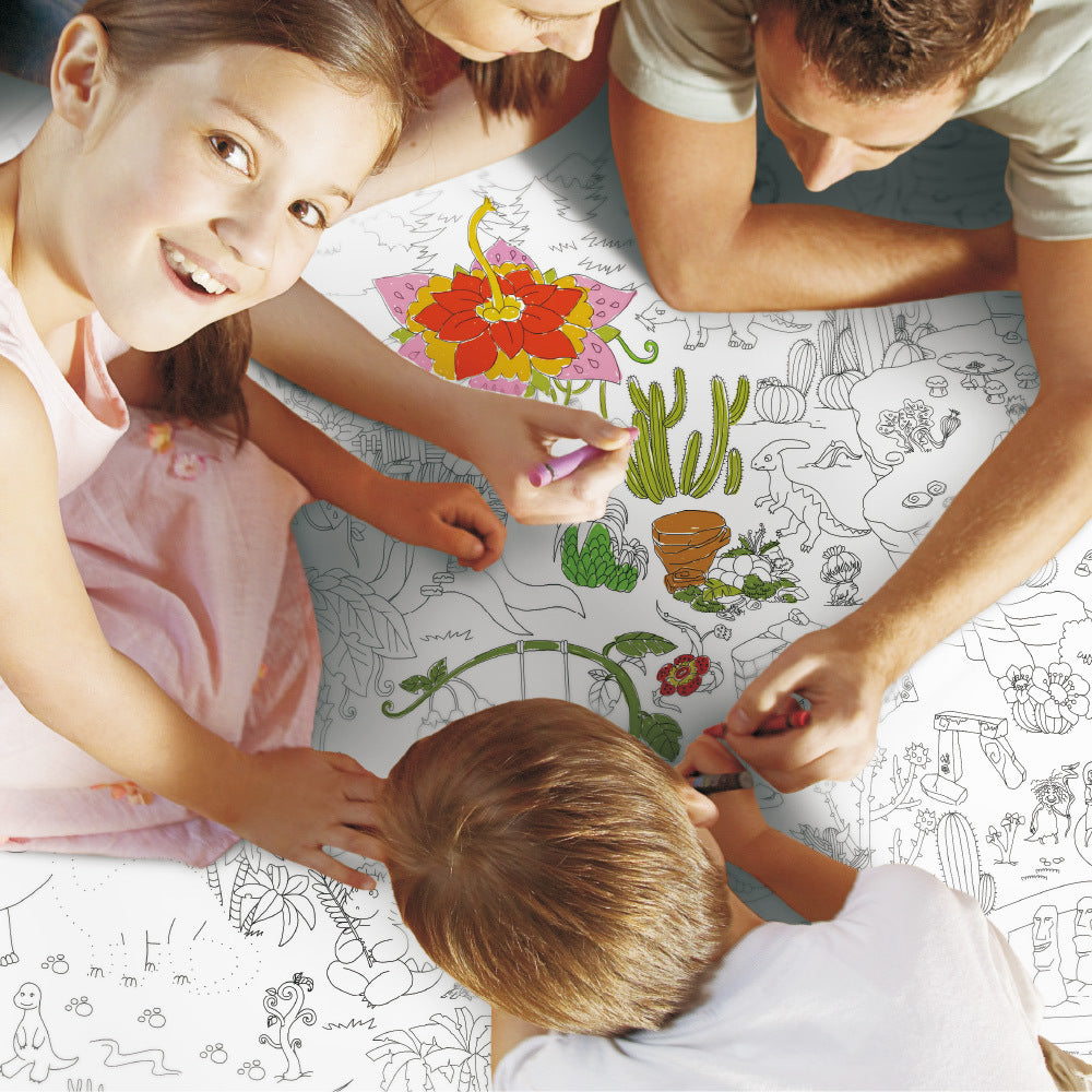 GIANT COLOURING POSTER PADS - THE WORLD