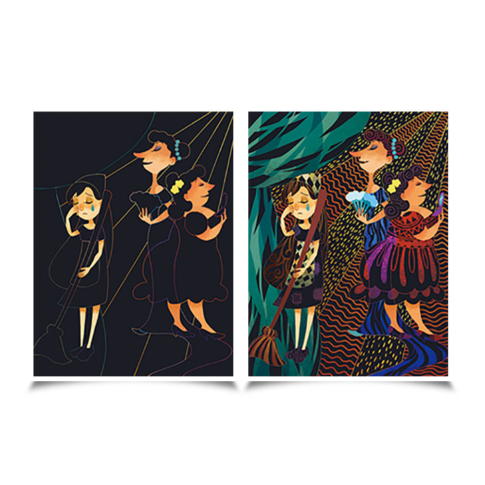 SCRATCH CARD SET-CINDERELLA