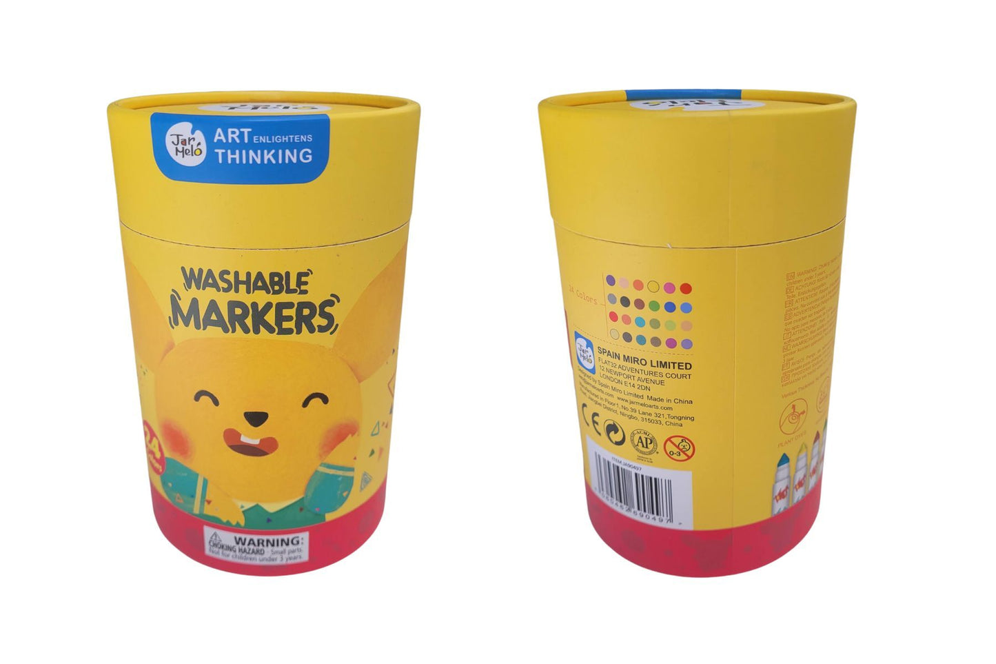 WASHABLE MARKERS -BABY ROO 24 COLOURS