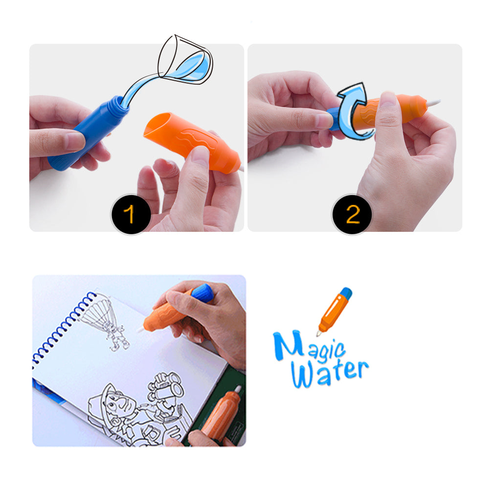 MAGIC WATER COLORING PAD - AMUSEMENT PARK