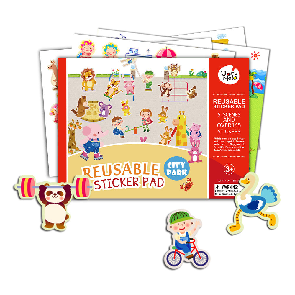 REUSABLE STICKER PAD SET - CITY PARK