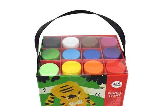 FINGER PAINT - 12 COLOURS CRAFT KIT