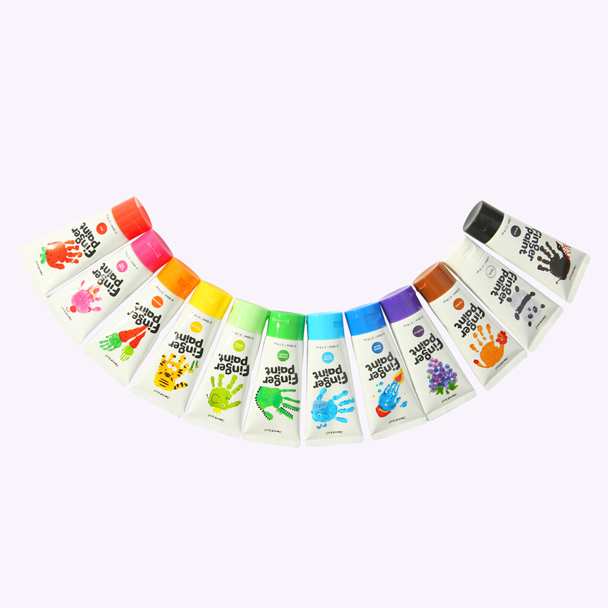 FINGER PAINT - 12 COLOURS CRAFT KIT