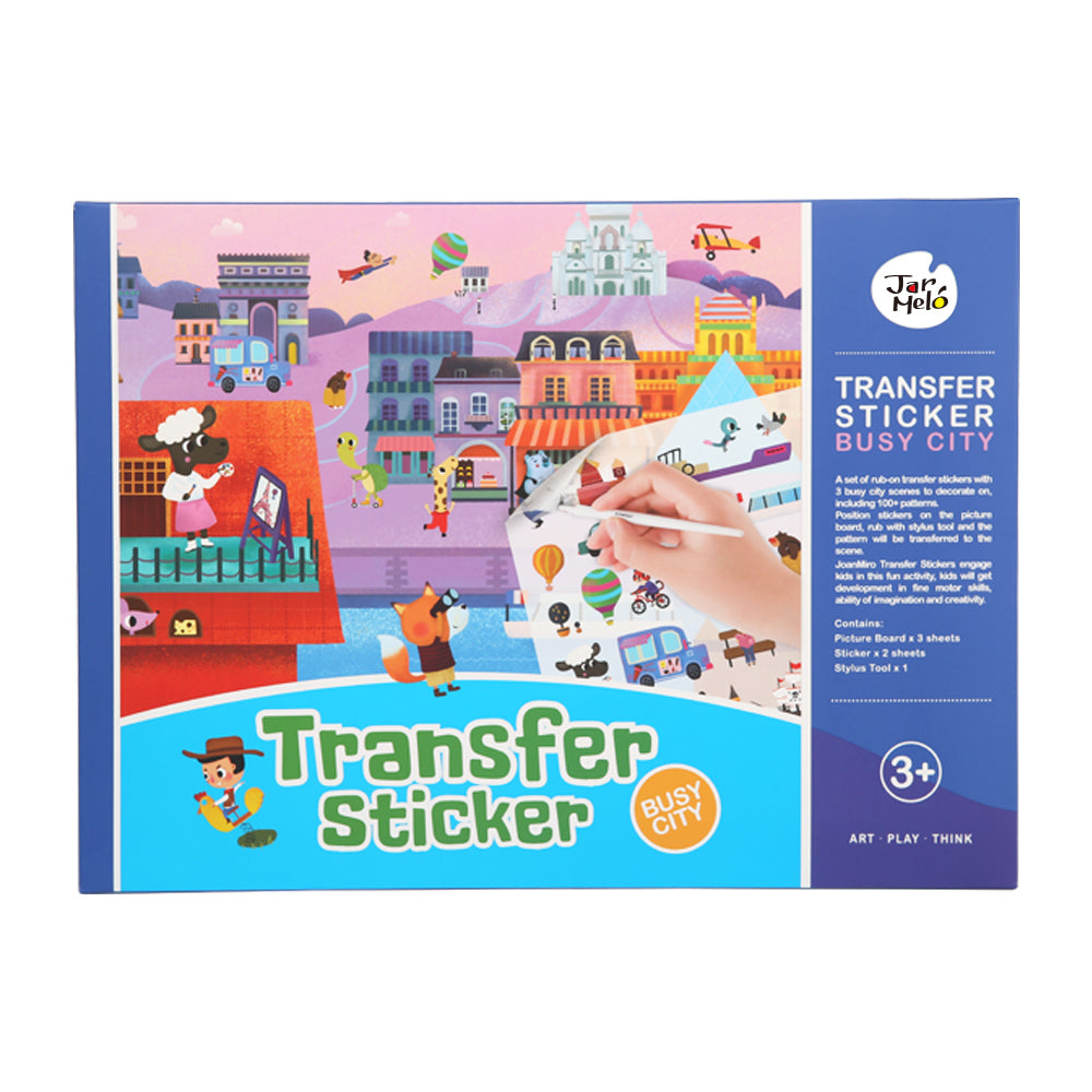 TRANSFER STICKER SCENES SET - BUSY CITY