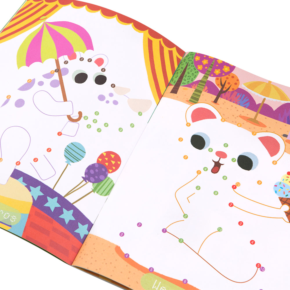 MY FIRST DOT-TO-DOT DRAWING BOOK-ADORABLE ANIMALS