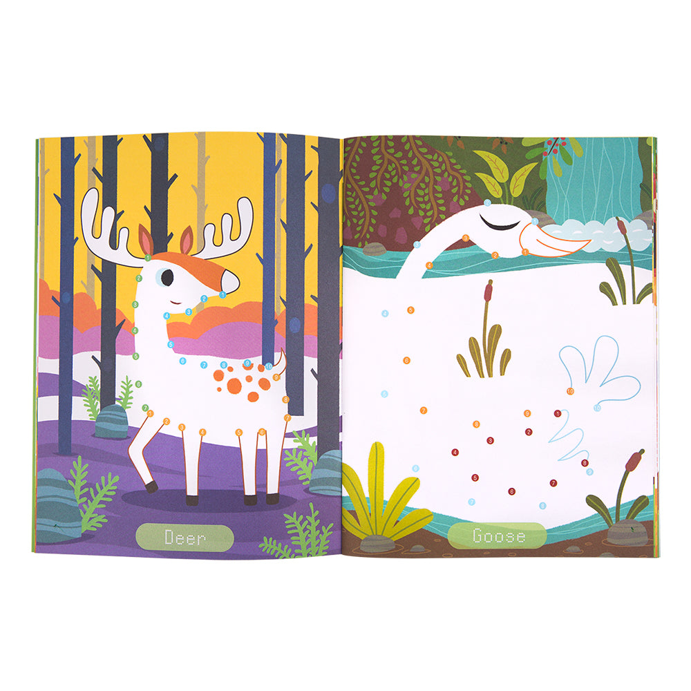 MY FIRST DOT-TO-DOT DRAWING BOOK-ADORABLE ANIMALS