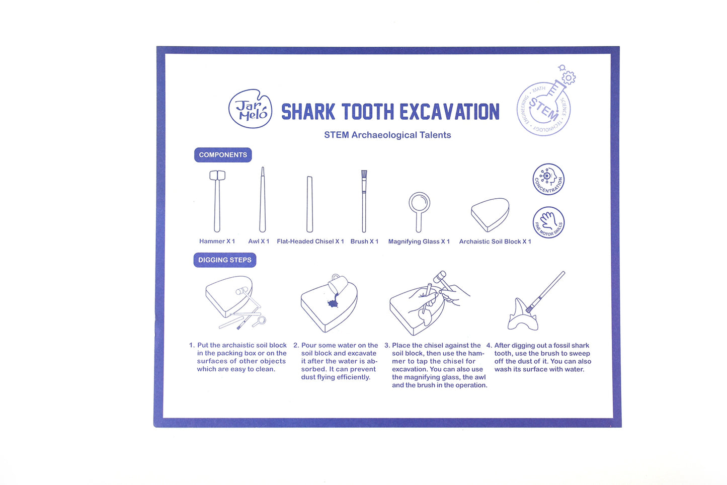 FOSSILS EXCAVATION KIT - SHARK