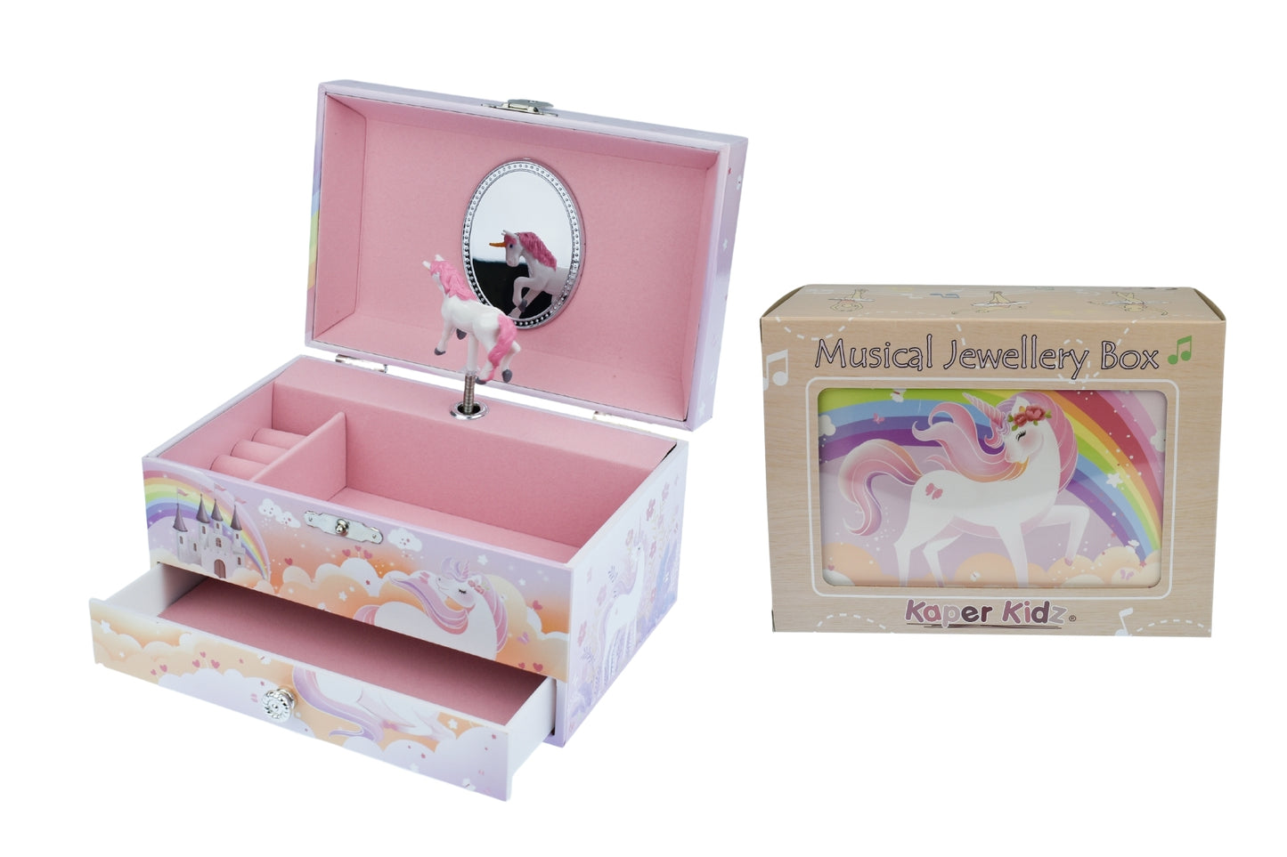 RAINBOW UNICORN HEIRLOOM MUSIC BOX