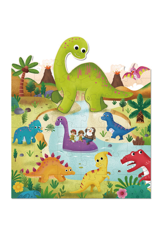 DINOSAUR JIGSAW FLOOR PUZZLE 40PCS