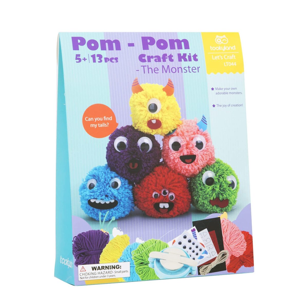 POM-POM  MONSTER CRAFT KIT