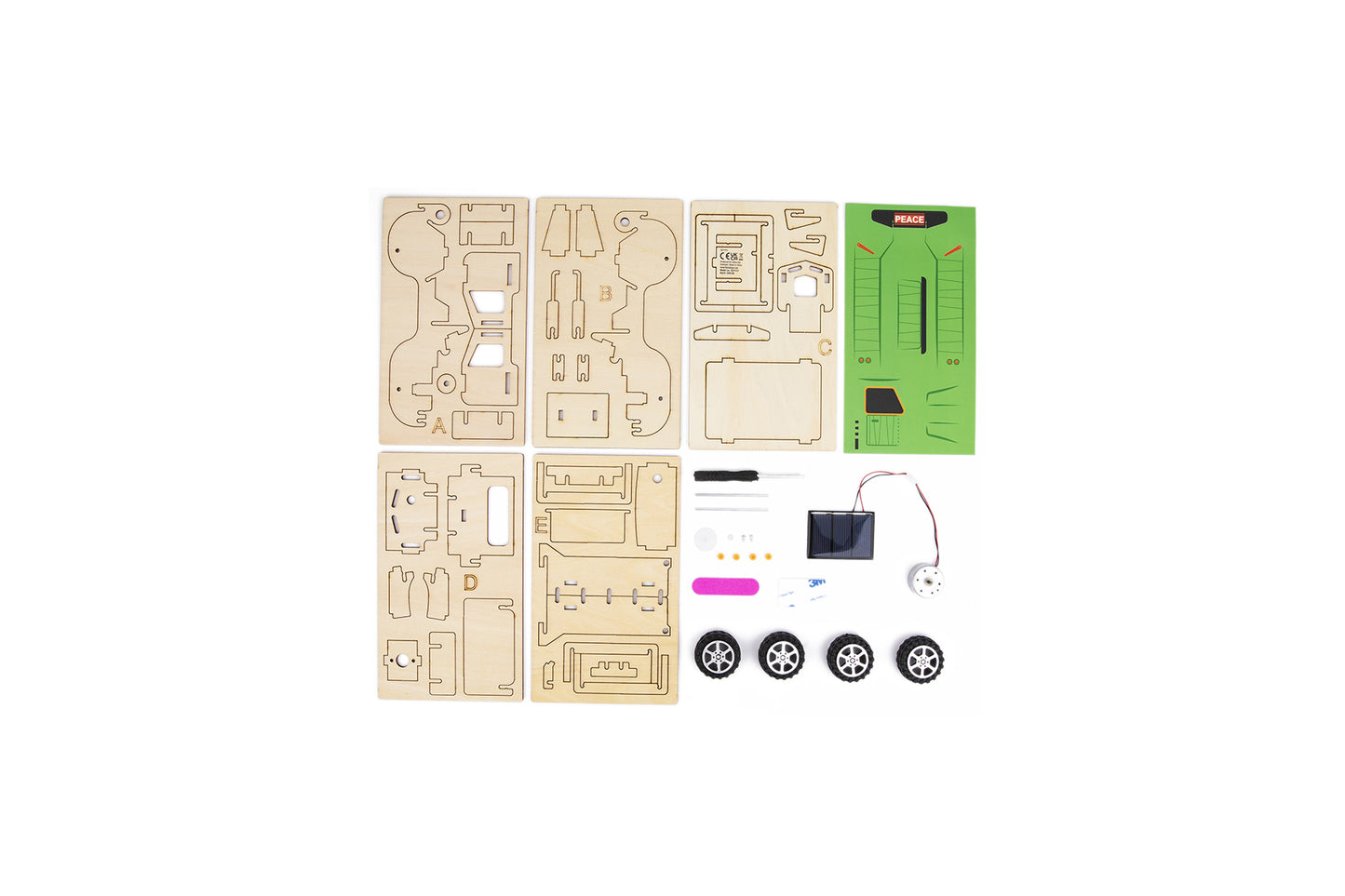 DIY 3D WOODEN SOLAR TRUCK SCIENCE & CRAFT KIT