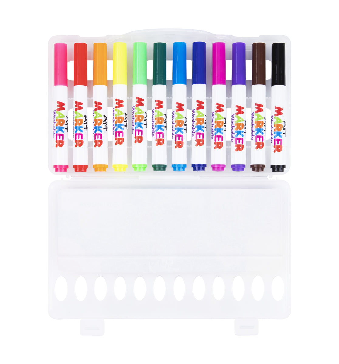 WASHABLE MARKER - 12 COLOURS