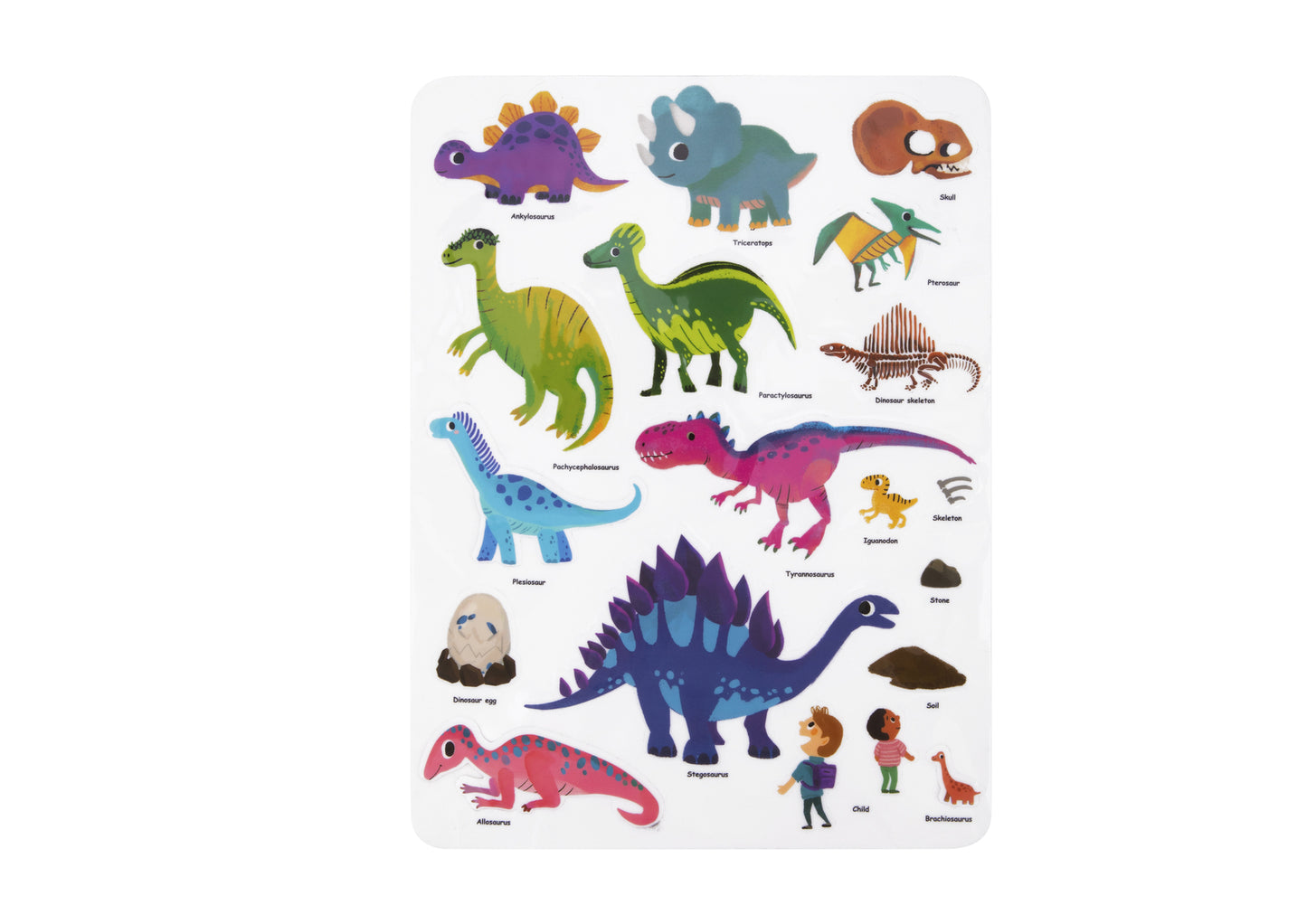 SILICONE STICKER BOOK - DINOSAUR MUSEUM