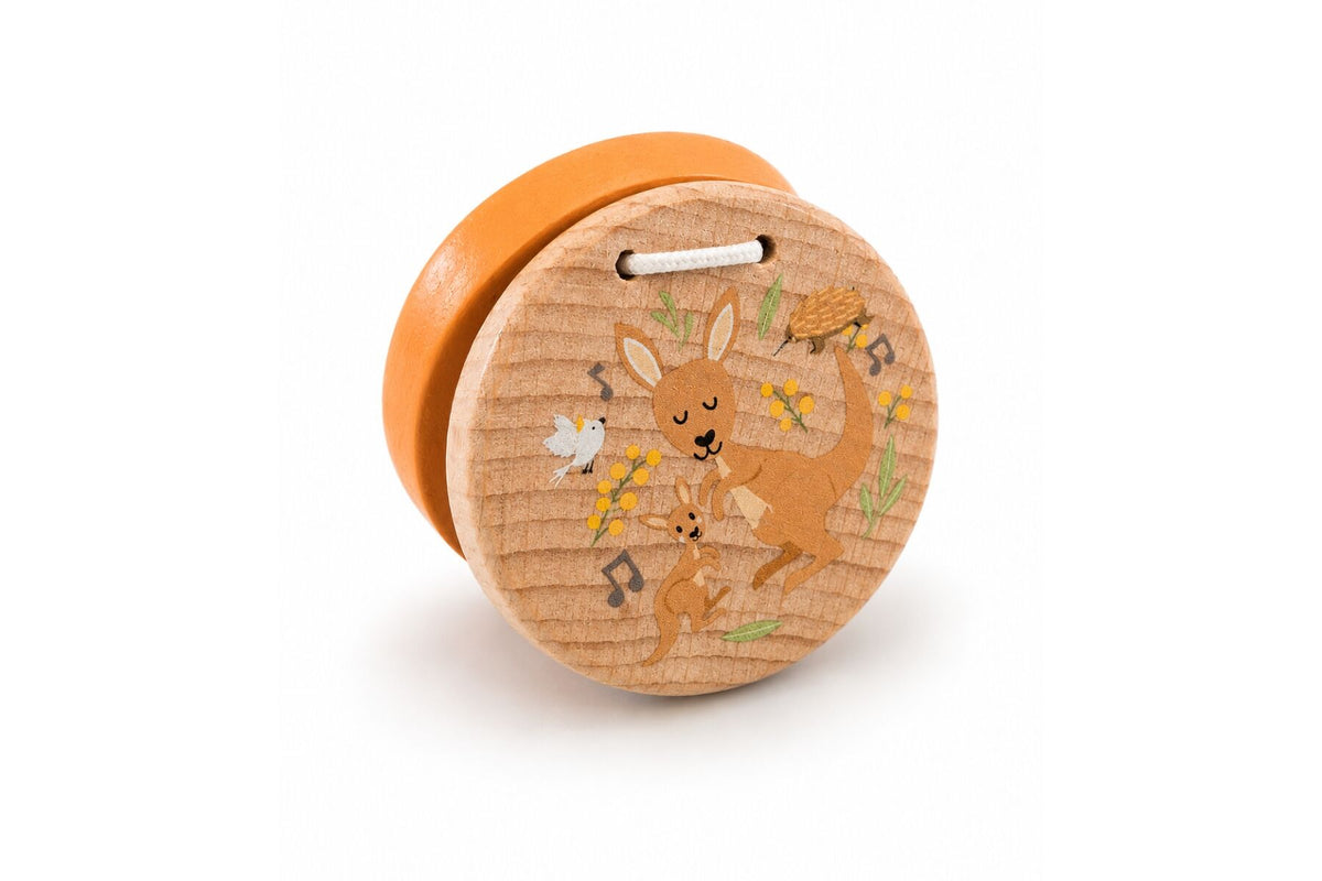 AUSSIE BUDDIES KOALA& KANGAROO WOODEN CASTANETS -SET OF 2