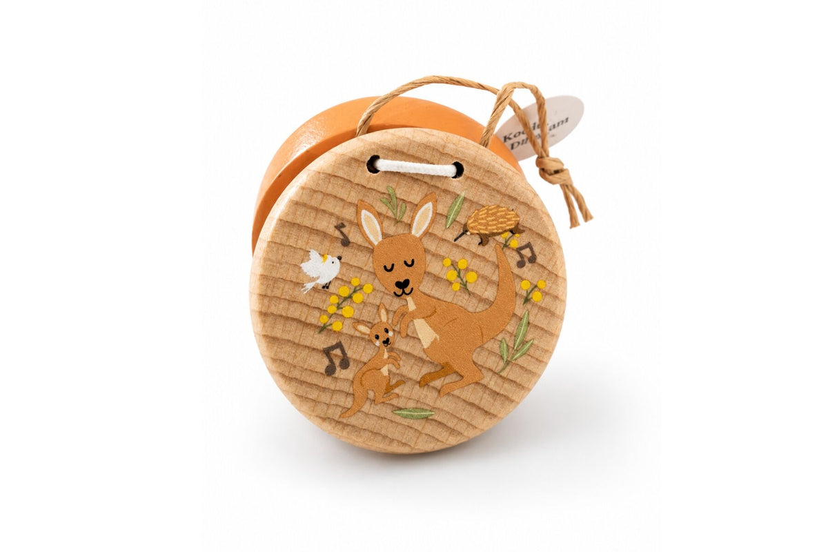 AUSSIE BUDDIES KOALA& KANGAROO WOODEN CASTANETS -SET OF 2