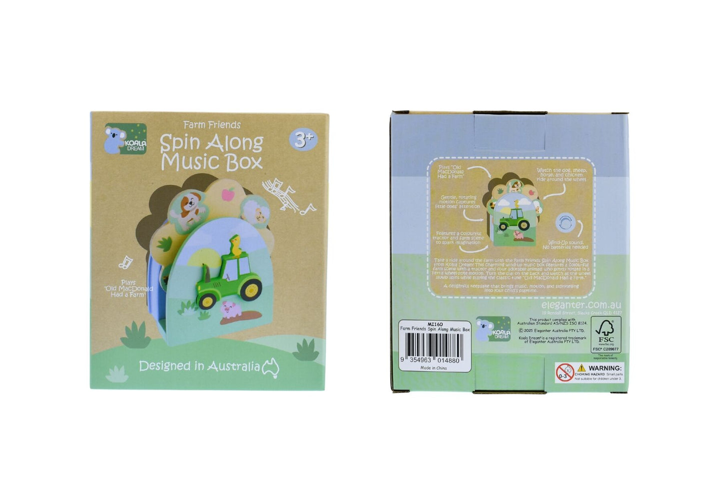 FARM FRIENDS SPIN ALONG MUSIC BOX