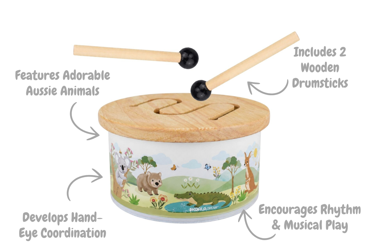 BUSH BUDDIES AUSSIE WOODEN DRUM