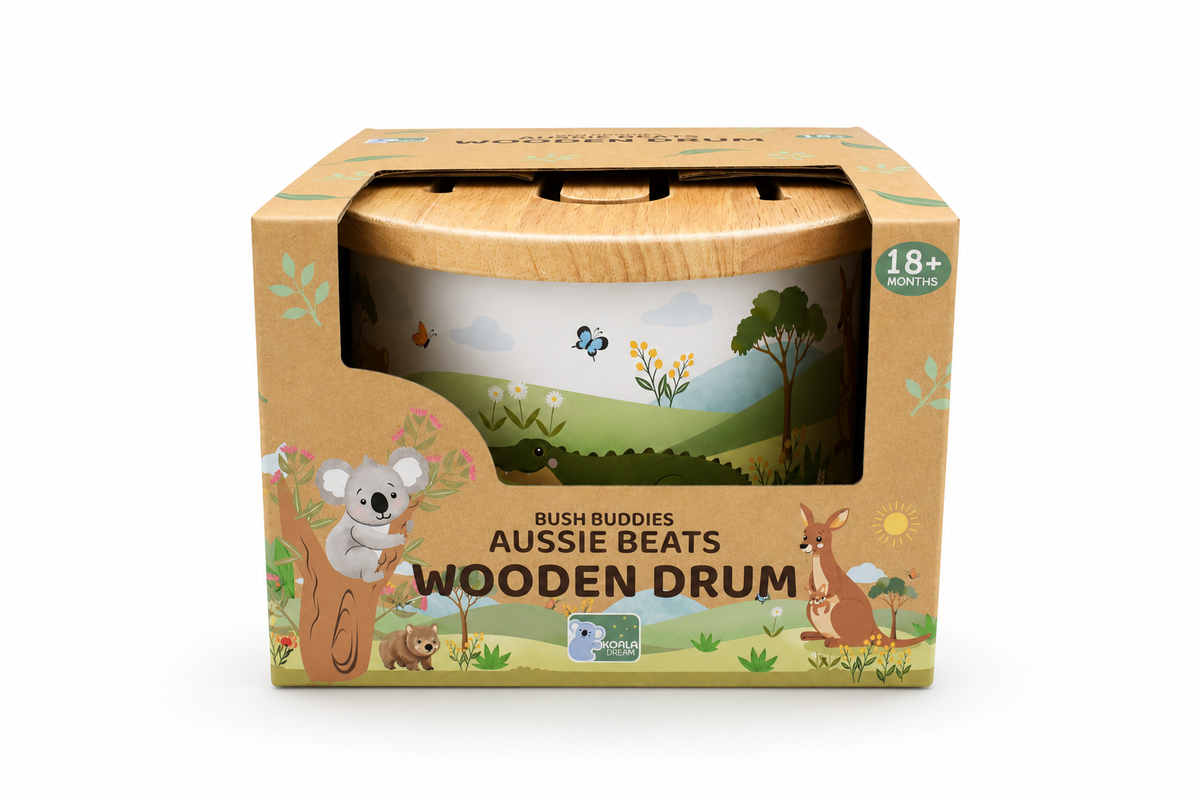 BUSH BUDDIES AUSSIE WOODEN DRUM