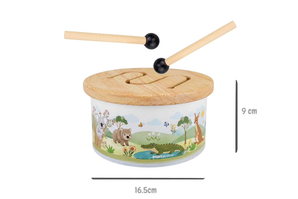 BUSH BUDDIES AUSSIE WOODEN DRUM