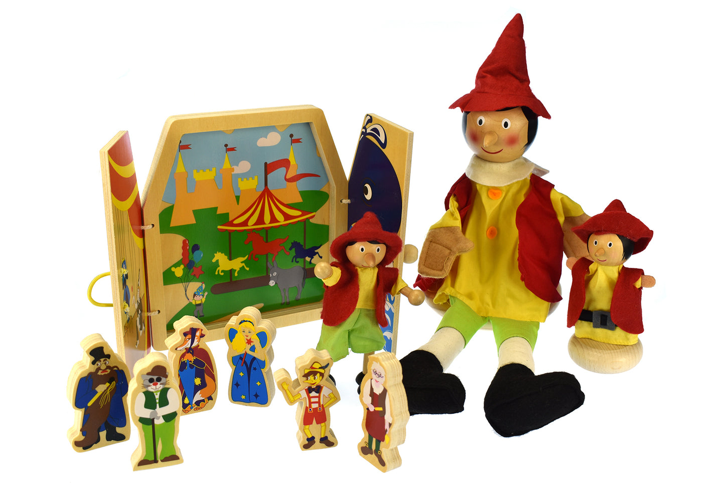 PINOCCHIO PUPPET PARADE & STORY SET PACK OF 4