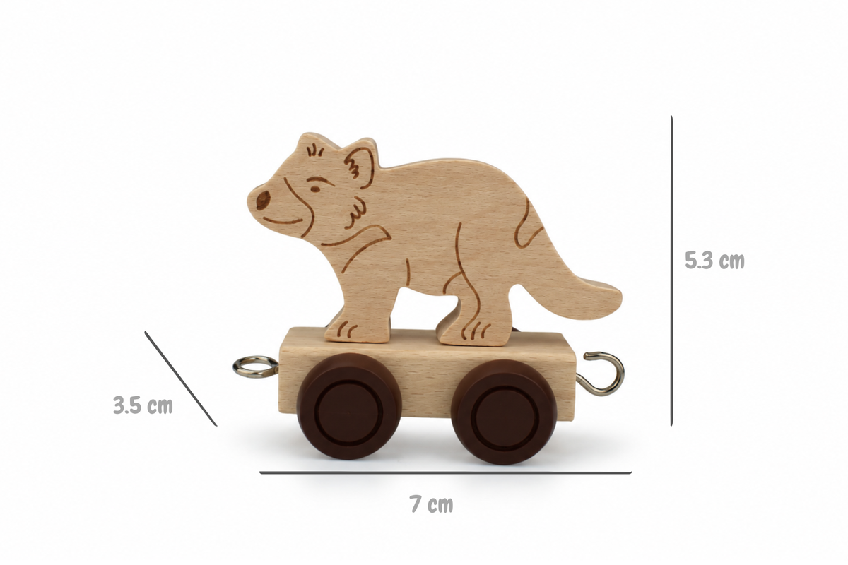 ALPHABET TRAIN - ANIMAL CARRIAGE TASMANIAN DEVIL