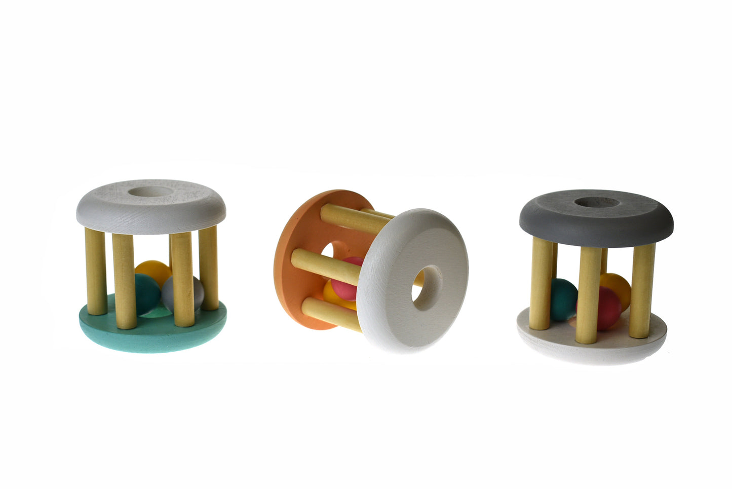 CALM & BREEZY WOODEN RATTLE SET OF 3