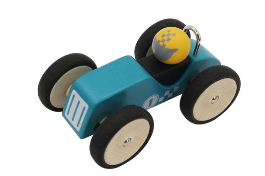 RETRO RACING CAR BLUE- LARGE