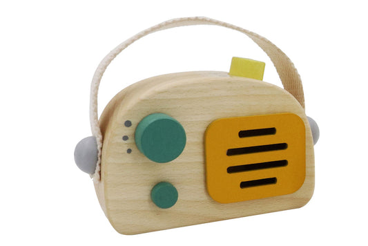 WOODEN RADIO MUSIC BOX GREEN