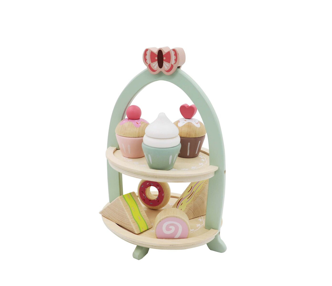 WOODEN HIGH TEA STAND PLAYSET