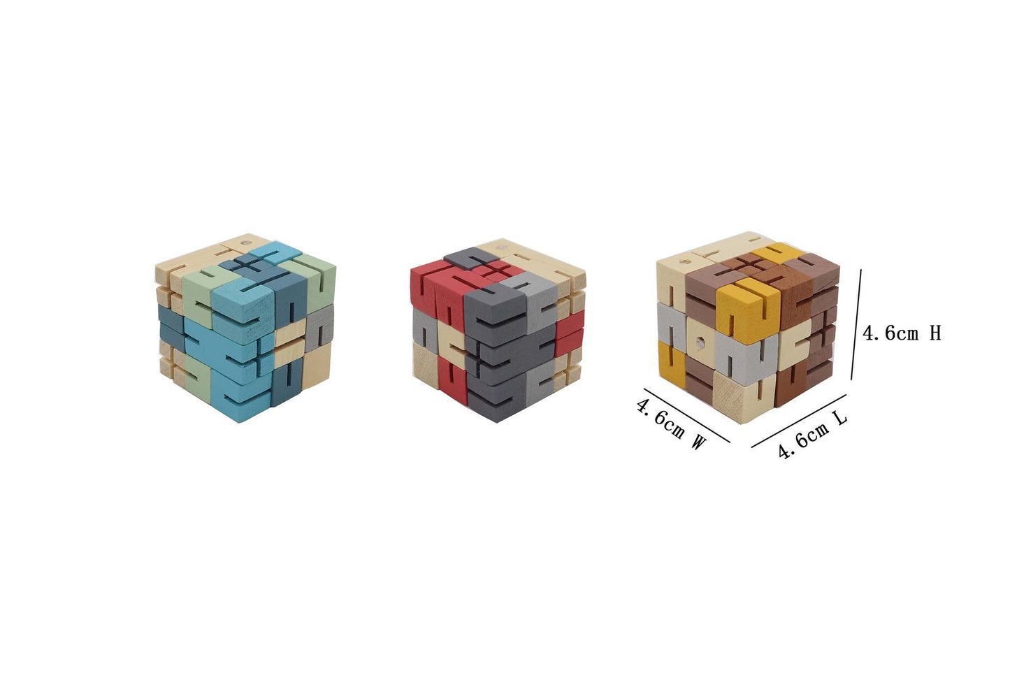 CALM & BREEZY TWIST & LOCK ROBOT CUBE SET OF 3