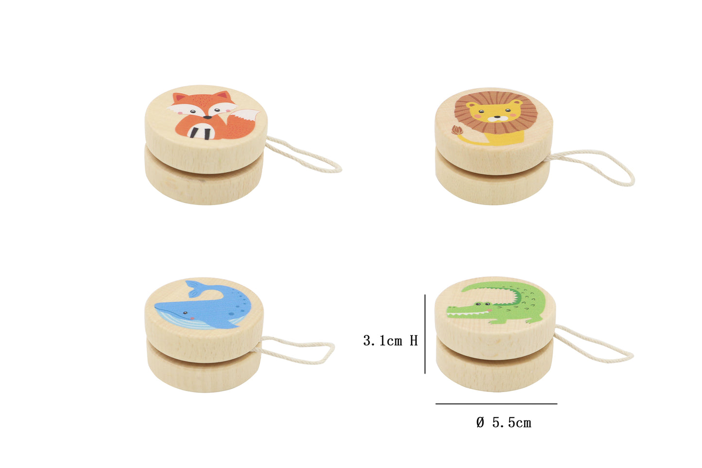 CALM & BREEZY ANIMAL YO-YO PRICE FOR 4 SET OF 4